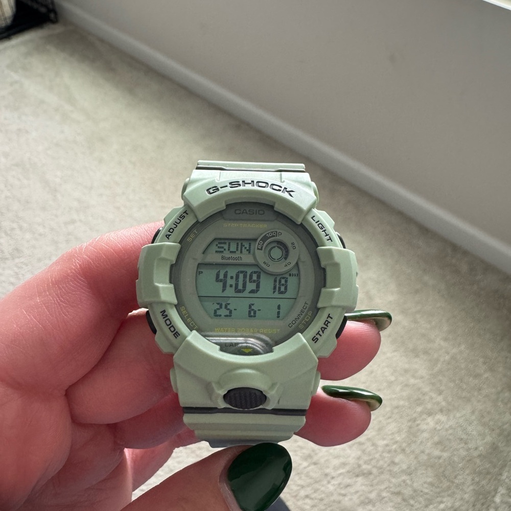 Casio Green Smartwatch with Rugged Design